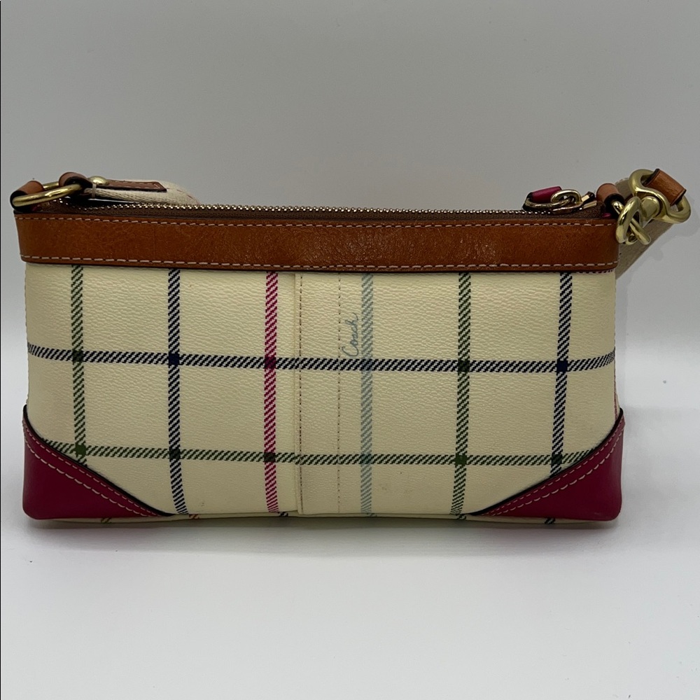 Coach 2008 Heritage Tattersall Plaid Shoulder Bag - Picture 2 of 16
